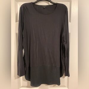 Ann Taylor Black Long Sleeve Top